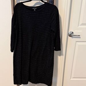 Hilary Radley Black 3/4 Sleeve Dress